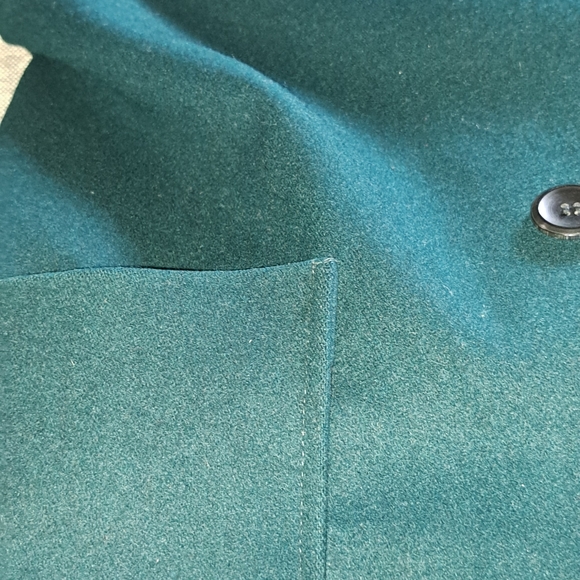 Vtg International Scene Women Heavyweight Wool Faux Fur Collar Coat Warm Cozy XL - Picture 12 of 13